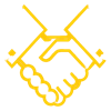 handshake yellow icon