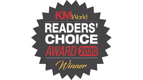 KMWorld Readers' Choice Award 2020